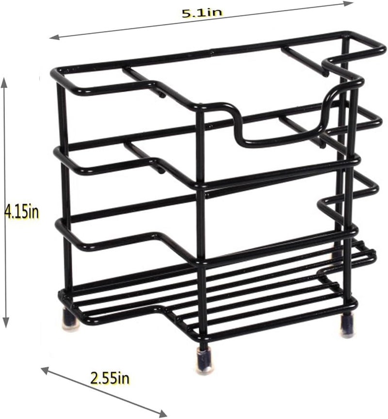 Wbbog Stainless Steel Toothbrush and Toothpaste Holder for Bathroom - 3-Slot Organizer with Modern Black Design, Space-Saving and Hygienic Bathroom Storage for Countertop or Shower (Medium) - Image 5